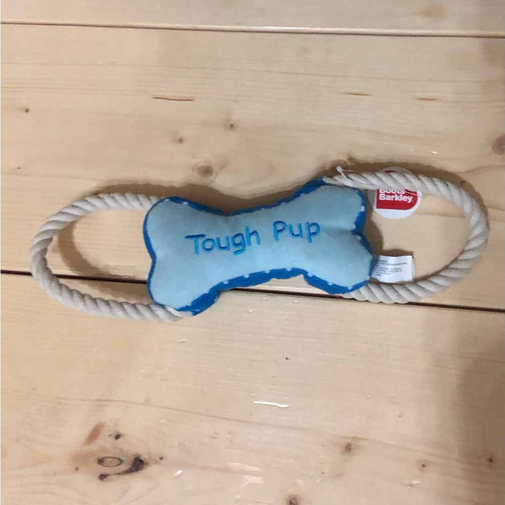 Boots Barkley tough puppy durable squeaky big pet toy New with tags Length 14.5”